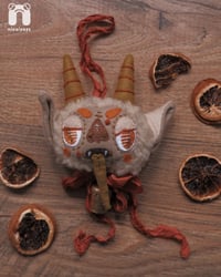 Image 1 of Krampus Textile Ornament | Handmade | Oatmeal