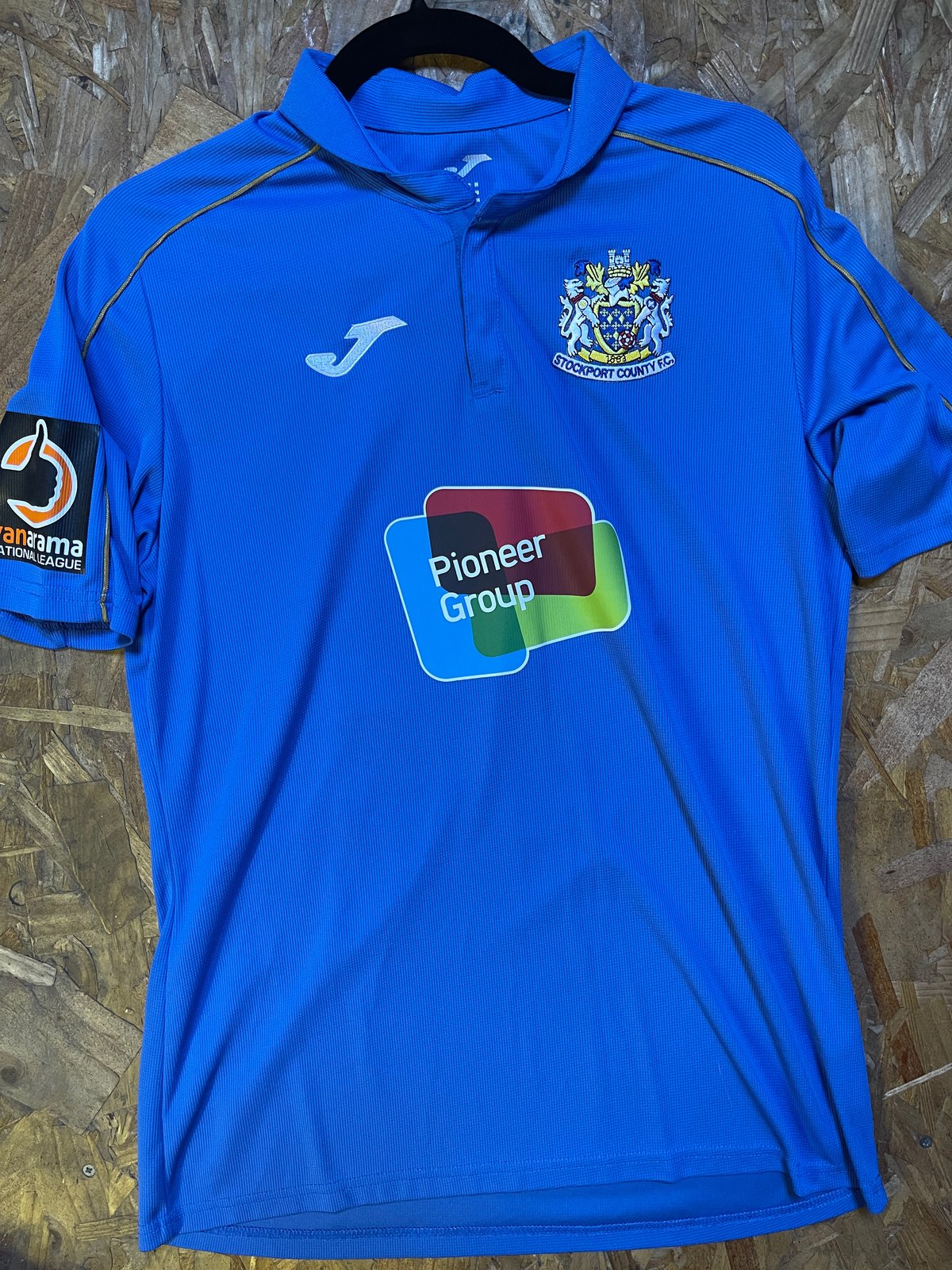 Stockport county store match worn shirt