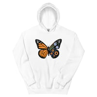 Image 1 of Unisex Hoodie “Monarch Butterfly Travels”