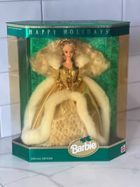 Image 1 of 1994 Happy Holidays Barbie ( some sun damage) 