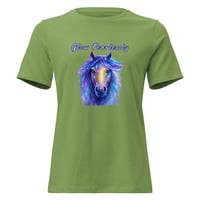 Image 7 of Women's Relaxed T-Shirt, Glow Fearlessly Horse Tee