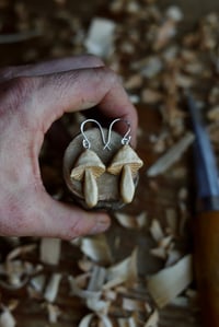 Image 4 of Mini-Mushroom earrings 