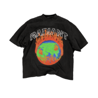 Image 1 of Radiant “World on Fire” Tee (Black) 
