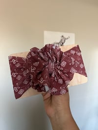 Image 2 of Maroon Headwrap/Coquette