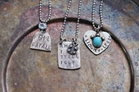 Image 2 of Custom Text Pendant 