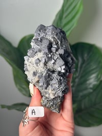 Image 1 of GALENA X PYRITE X NEEDLE QUARTZ -BULGARIA-