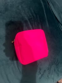 Image 1 of New hot pink make up case 