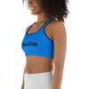 Blue and Black BOSSFITTED Sports Bra
