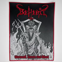 Image 2 of Beherit - Werewolf, Semen And Blood Embroidery On Faux Leather Back Patch