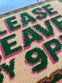 Image 2 of Please leave Needlepoint kit 