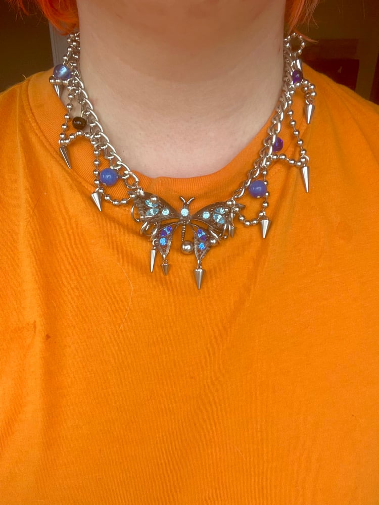 Royal Punk Butterfly Necklace