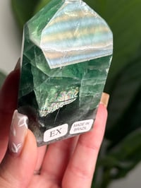 Image 3 of LIME GREEN RAINBOW FLUORITE TOWER -BRAZIL- C