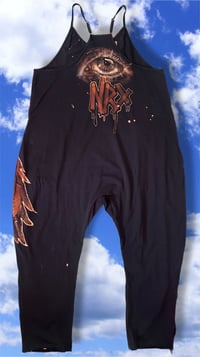 Image 2 of “FLY AWAY” BLEACH PAINTED BAGGY ROMPER MEDIUM