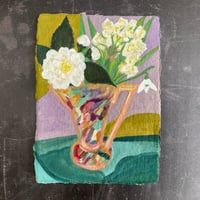 Image 2 of White Camellia and Narcissus