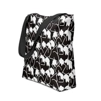 Image 1 of Black Cargo- Contemporary Urban Art Apparel for the Woke   - Woke - All-Over Print Tote Bag