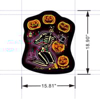 Image 2 of PRE ORDER Pumpkin Head Oversized Canvas Bag