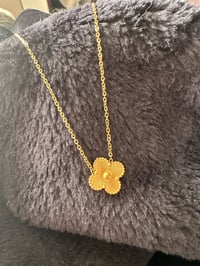 18K 4 Leaf Clovers Necklace (Gold)