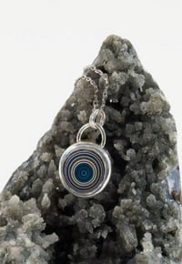 Image 2 of Detroit Agate Silver Necklace