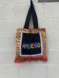 Image 2 of Bolsiña feita a man. AMORIÑO leopardo. Deseño exclusivo!