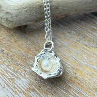 Image 1 of Water cast Silver and Pearl Pendant - Calypso