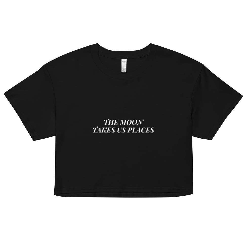 Image of the moon takes us places crop top