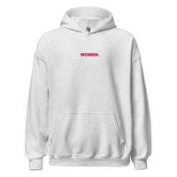 Image 1 of WOMEN HOODIE - PINK EMBROIDERY 