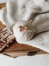 Image 3 of Rustic bow - coral