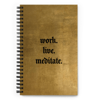 Image 1 of work. live. mediate. - Spiral notebook