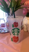 Personalizable Rose Starbucks Cup(Name Option Available)