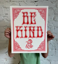 BE KIND Screen Printed Art Print