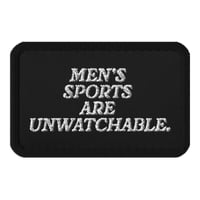"Unwatchable" Patch (Black)