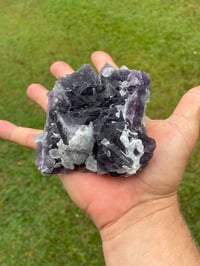 Image 19 of Purple Polyhedral Pyramid & Cubic Fluorite Specimen #2044