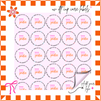 Custom Logo Cup labels