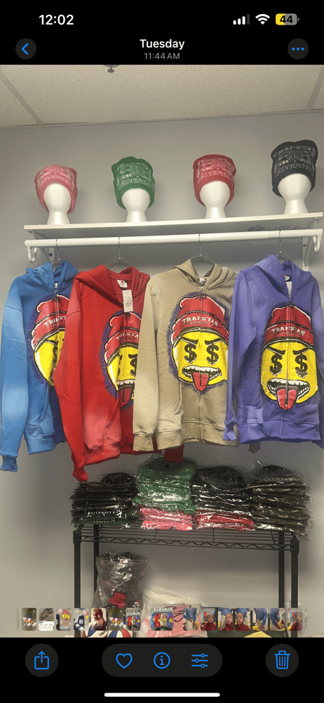 Image of Black Trapstar University “Emoji” Hoodie 