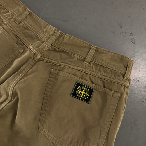 Image of Late 1980s Stone Island Brushed Cotton Trousers, size 33” x 30”