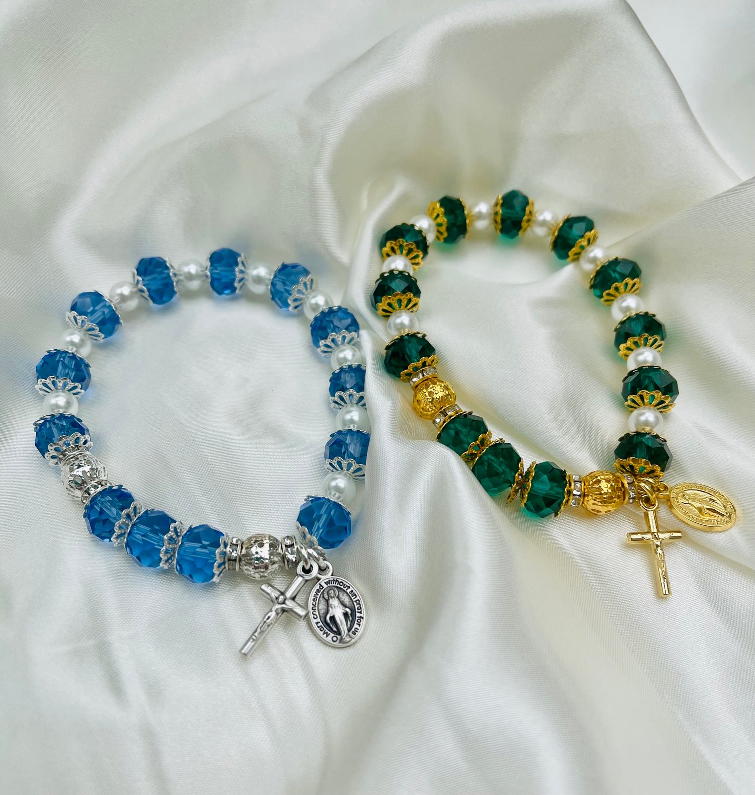Rosary Bracelet Connemara Marble