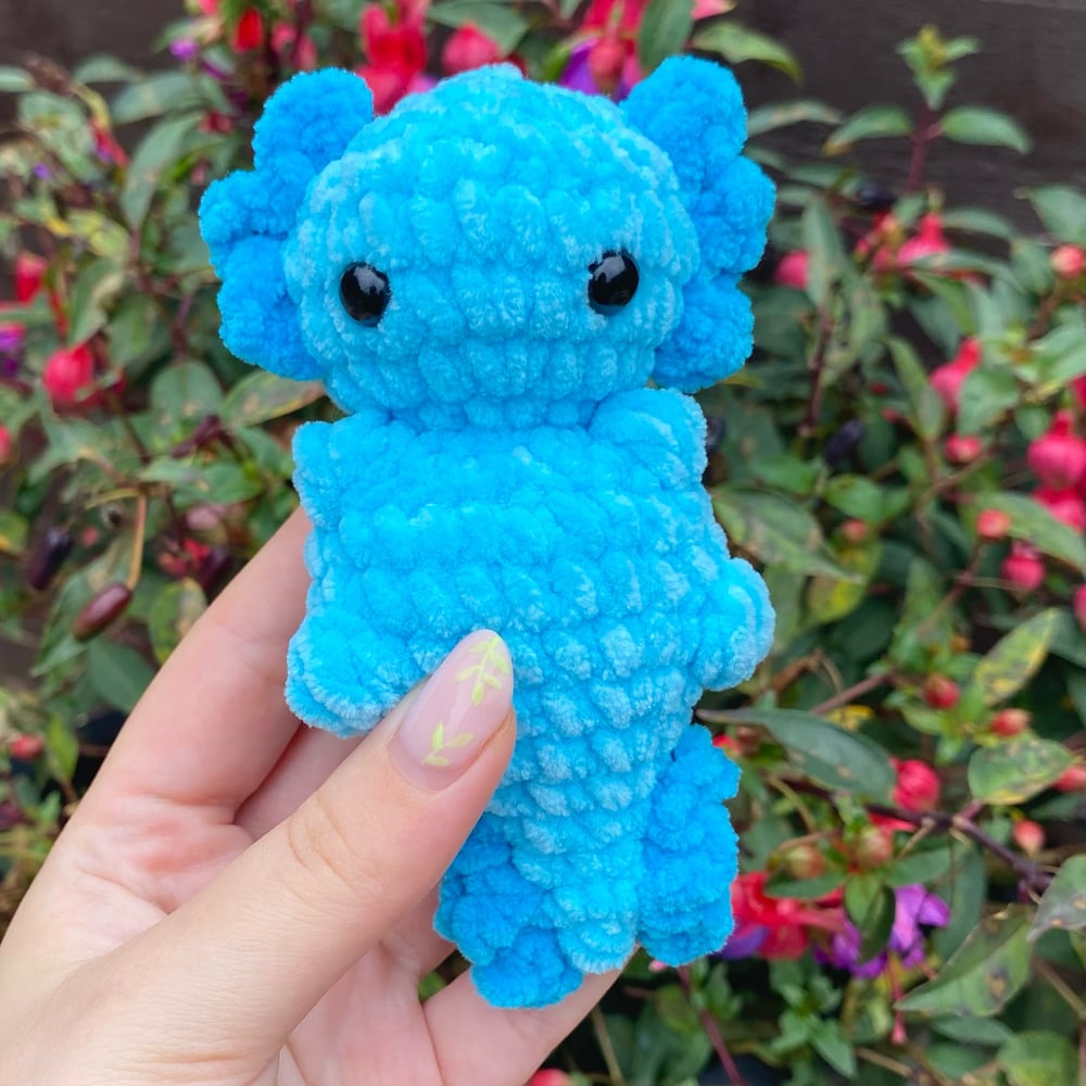 Image of Crochet Baby Axolotl 