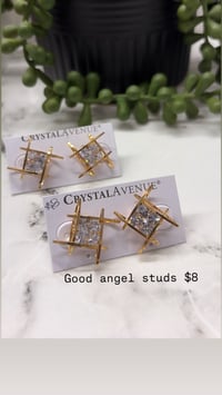 Image 2 of Gold studs PICK INSIDE3