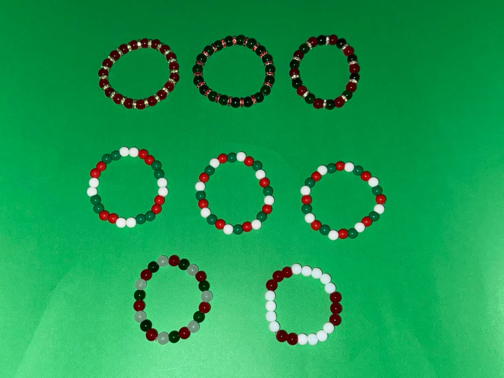 Image of Winter/Christmas Special - Beaded Bracelets 