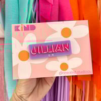 Image 2 of Name badge / bubble shadow writing