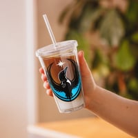 Image 1 of Clear plastic tumbler - Rebel Loon