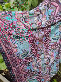 Image 5 of Pefkos co ord sarong set -red black