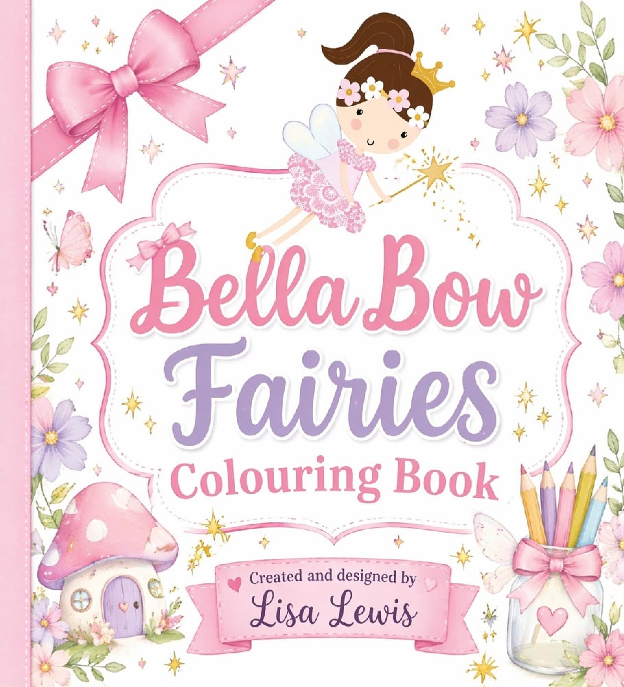 Image of PRE-Order - Bella Bow Fairy colouring book 