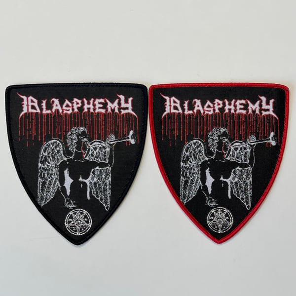 Image of Blasphemy - Blood Upon The Altar Woven Patch