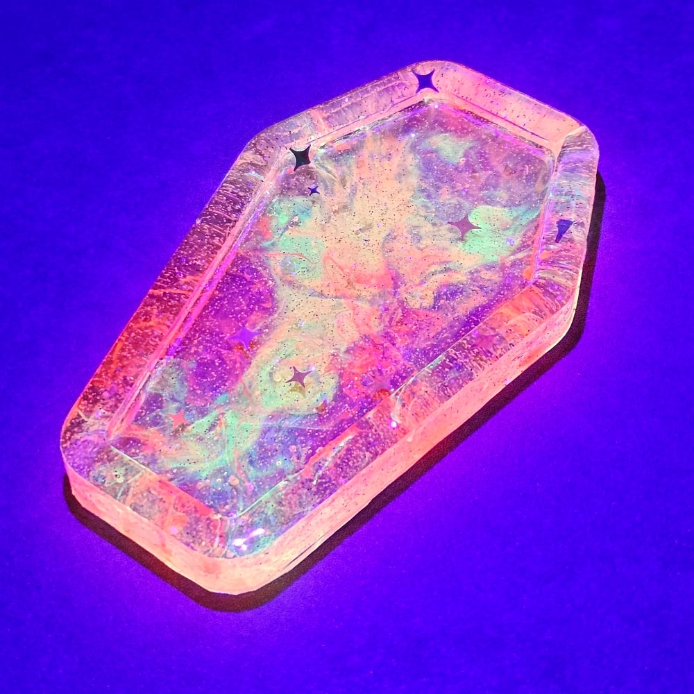 Image of Neon Sunset Mini Coffin Tray