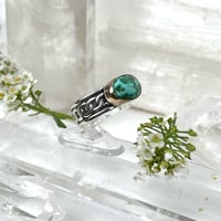 Image 3 of Emerald Valley KIngman Ring in 14K Bezel~Size 7.5/7.75