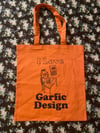 I love Garfic Design Tote (Orange)