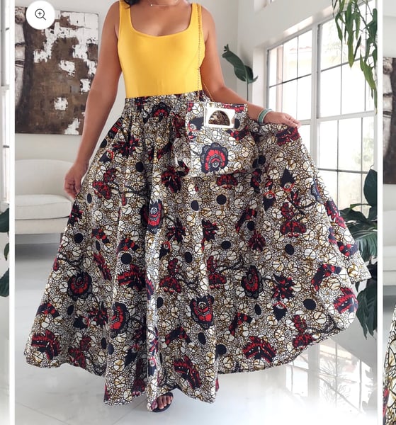 Image of Combo Long Skirt & Pocketbook Set