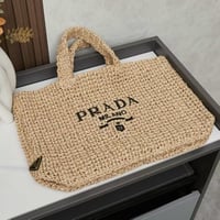 Image 2 of P Raffia Beach Bag