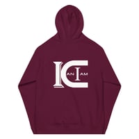 Image 4 of Icaniam “Champion Logo” Unisex eco raglan hoodie